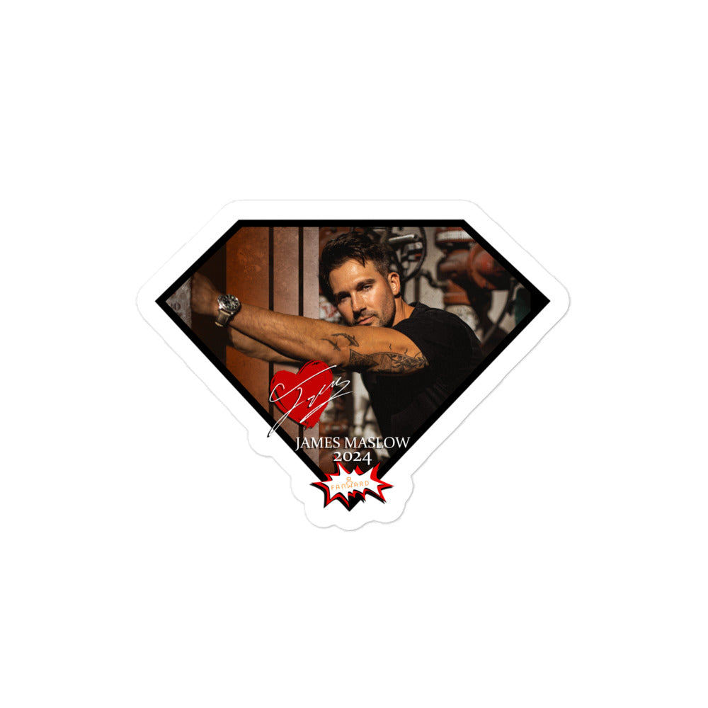 James Maslow's 2024 "Diamond" 4"x4" sticker