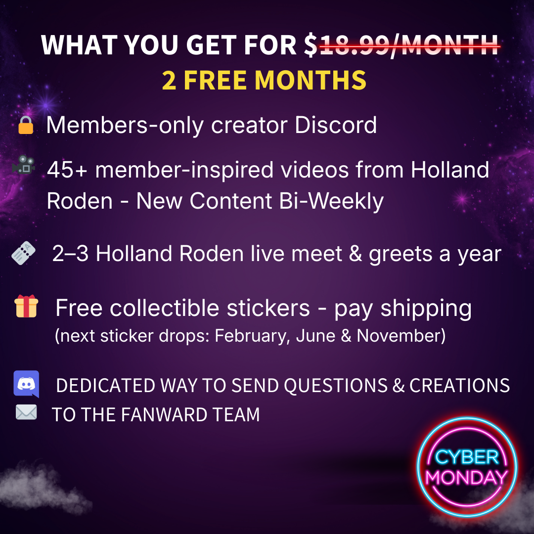 Holland Roden | Fanward Membership + Creator Community