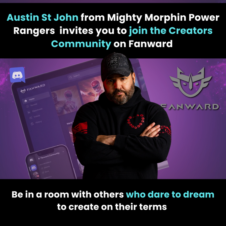 Austin St John |  Fanward Creators Community Membership | February FREE Exclusive Sticker 2026