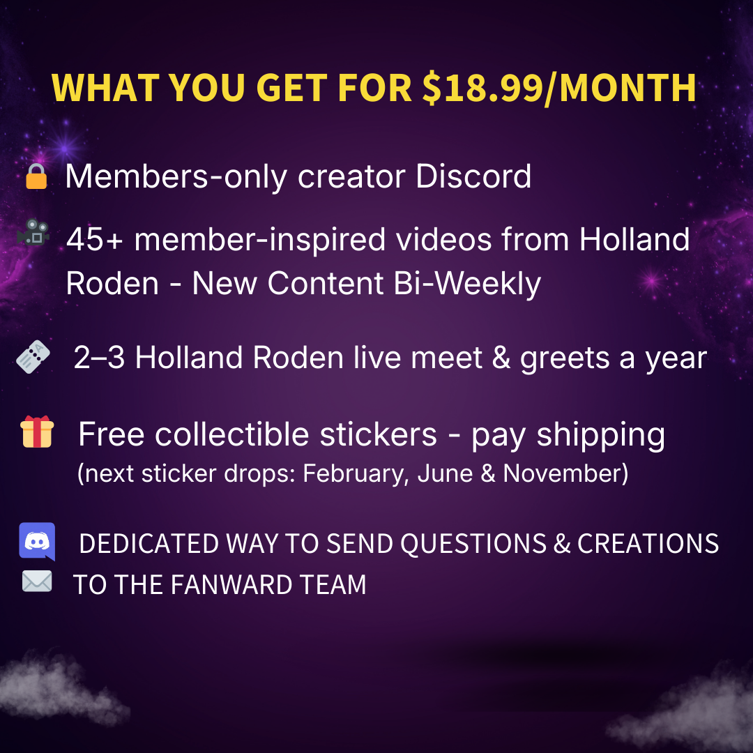 Holland Roden |  Fanward Creators Community Membership |