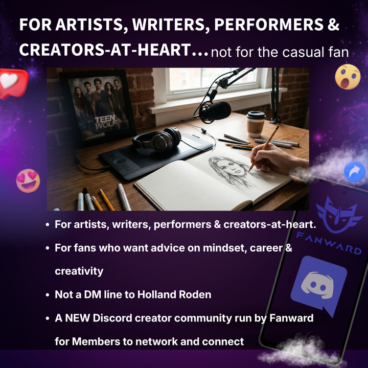 Holland Roden | Fanward Membership + Creator Community