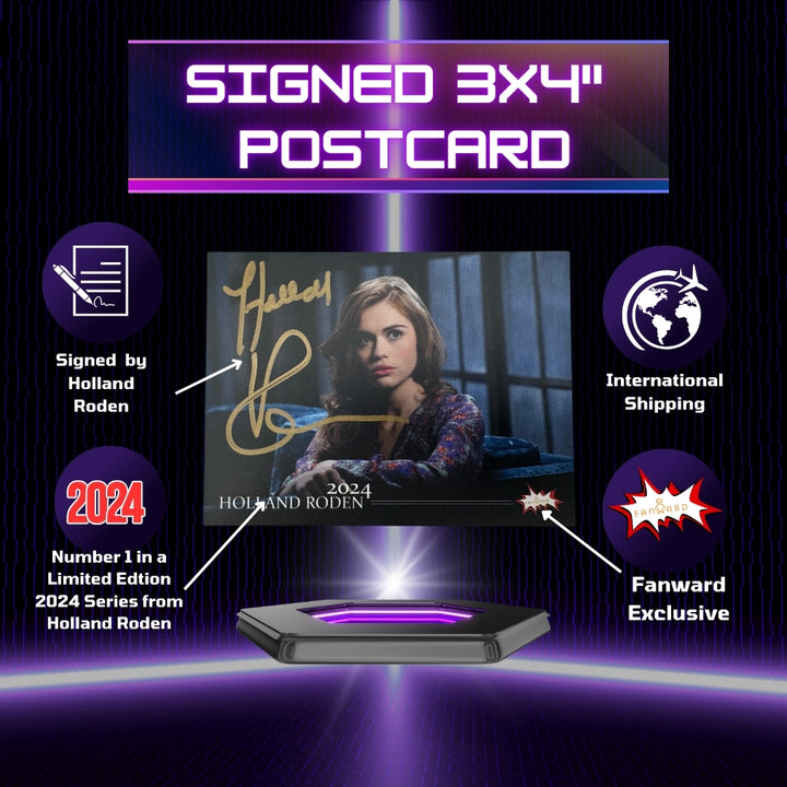 Holland Roden - 2024 Autographed 3"x4" Postcard - You can't just erase people