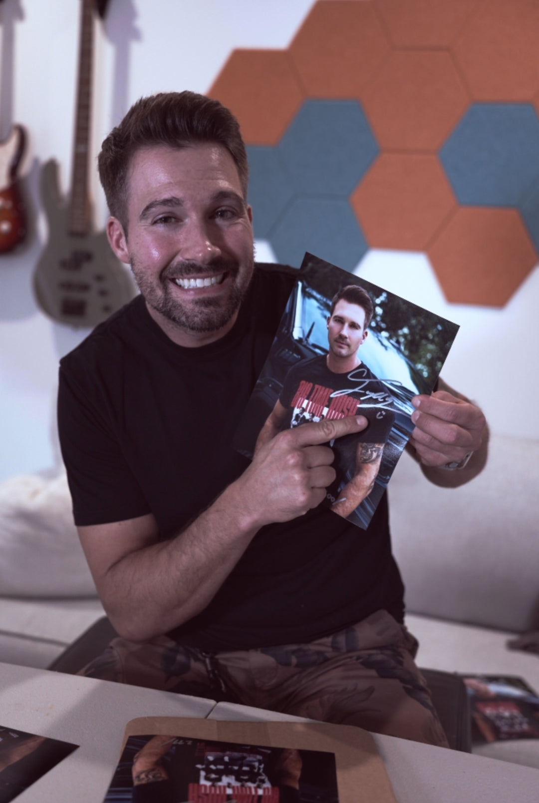 Get your James Maslow Exclusive Signed 8x10  (only 300 printed) + PLUS get the 28-piece sticker set of the 2024 tour stickers as a FREE BONUS! - (total value: $351)