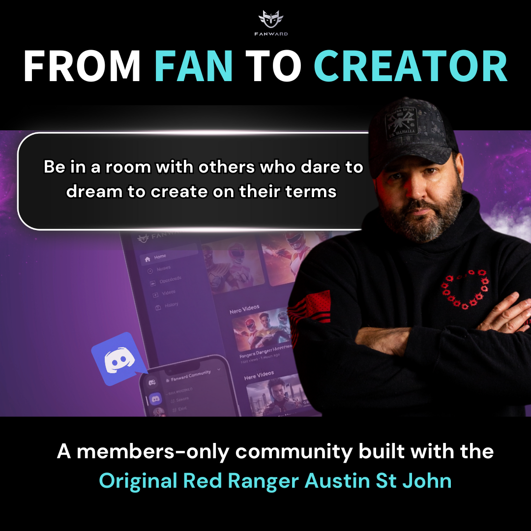 Austin St John |  Fanward Creators Community Membership | February FREE Exclusive Sticker 2026