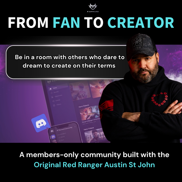 Austin St John |  Fanward Creators Community Membership | February FREE Exclusive Sticker 2026