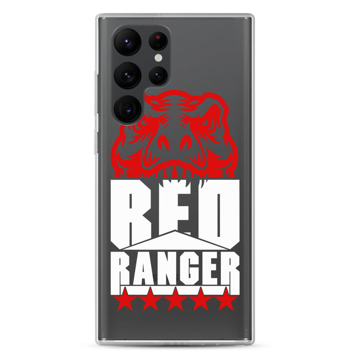 "RED RANGER - TYRANNOSAURUS" - EXCLUSIVE CLEAR CASE FOR SAMSUNG®