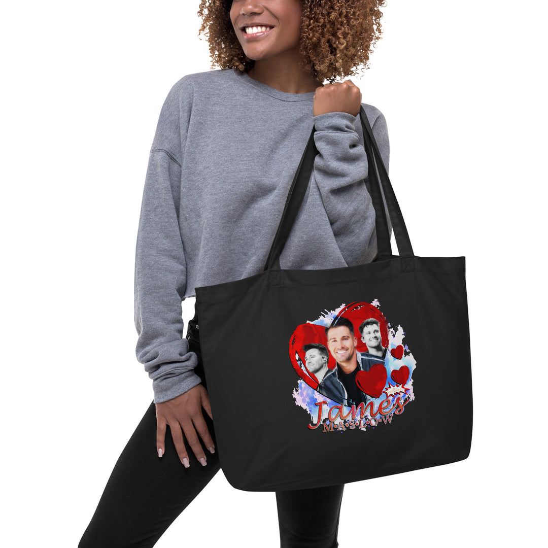 James' "In My Heart" - EXCLUSIVE Large organic tote bag