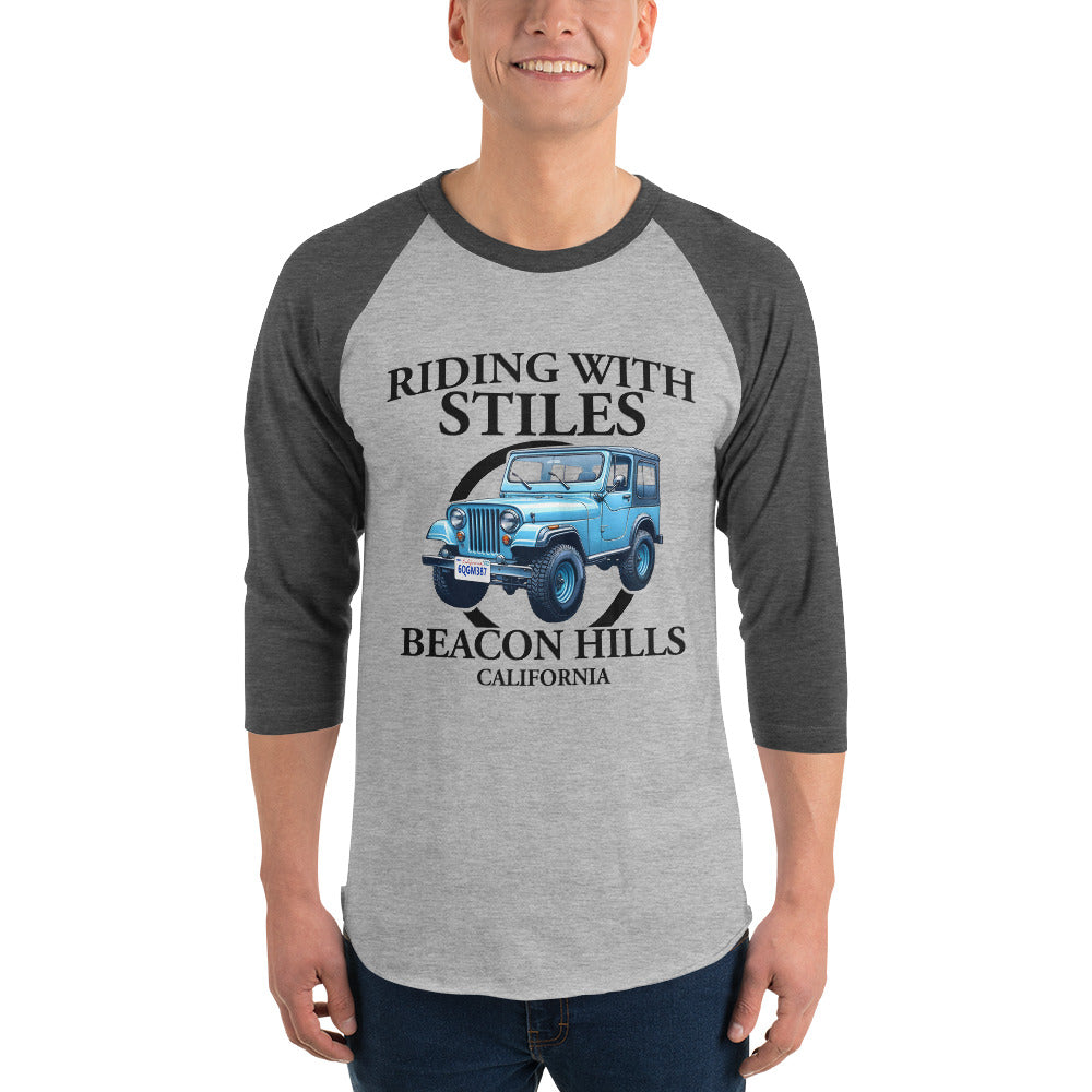 HOLLAND'S "RIDING WITH STILES" - EXCLUSIVE UNISEX 3/4 SLEEVE BASEBALL SHIRT