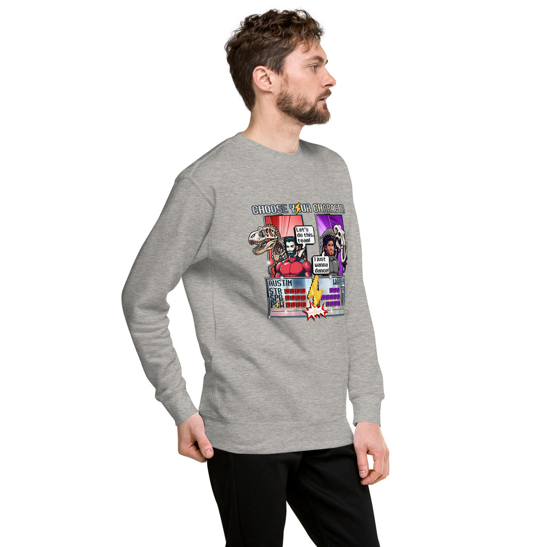 Walter & Austin's "16 Bit Choose Your Character" - Exclusive Unisex Sweatshirt