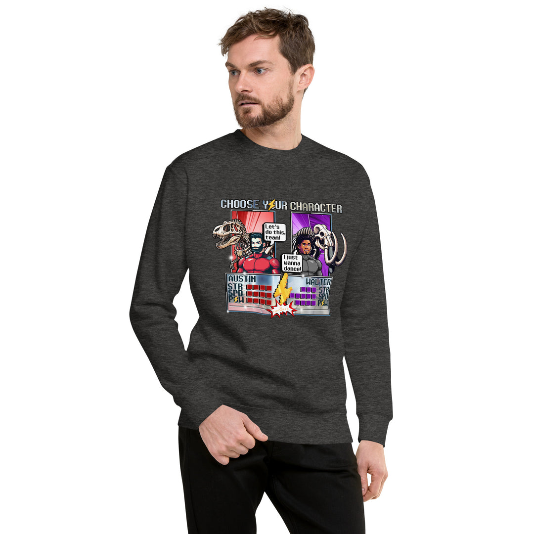 Walter & Austin's "16 Bit Choose Your Character" - Exclusive Unisex Sweatshirt