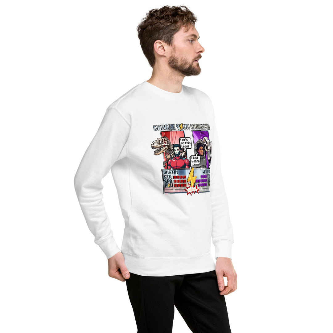 Walter & Austin's "16 Bit Choose Your Character" - Exclusive Unisex Sweatshirt