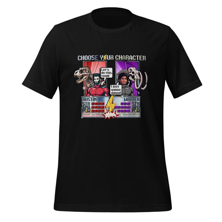 Walter & Austin's "16 Bit Choose Your Character" - Exclusive Unisex t-shirt
