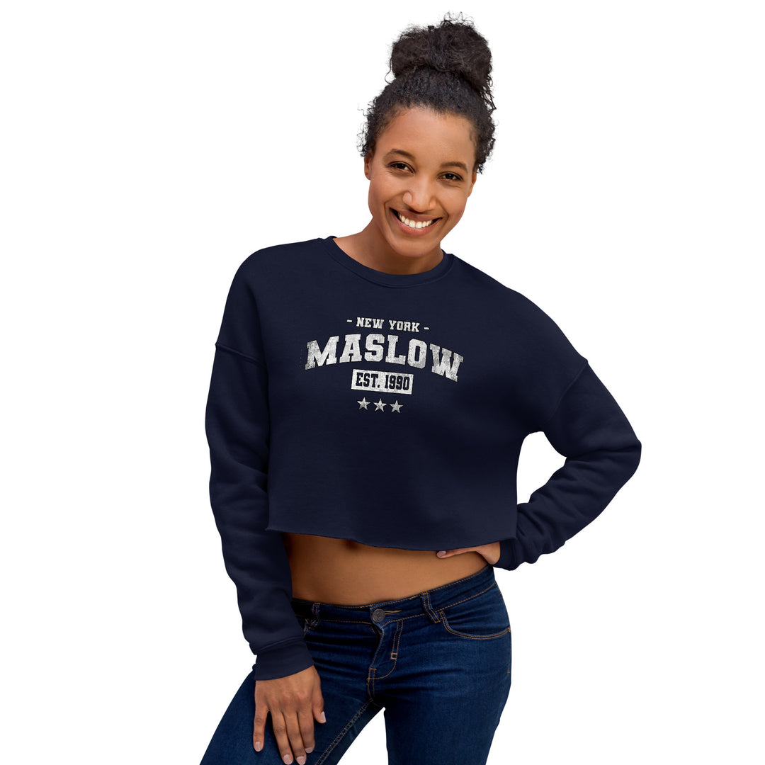 JAMES MASLOW'S "MASLOW VARSITY" - EXCLUSIVE CROPPED SWEATSHIRT