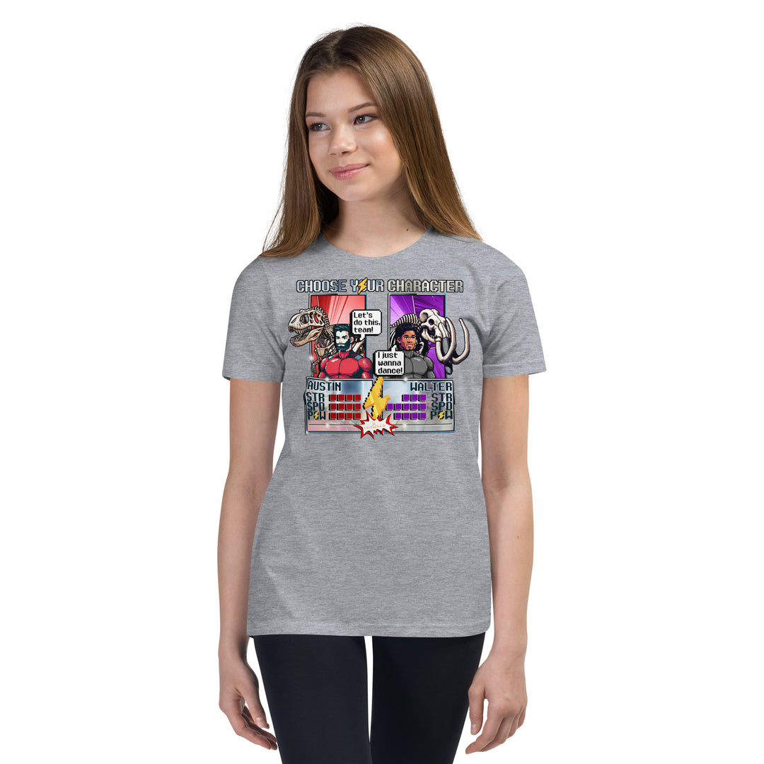 Walter & Austin's "16 Bit Choose Your Character" - Exclusive Youth Short Sleeve T-Shirt