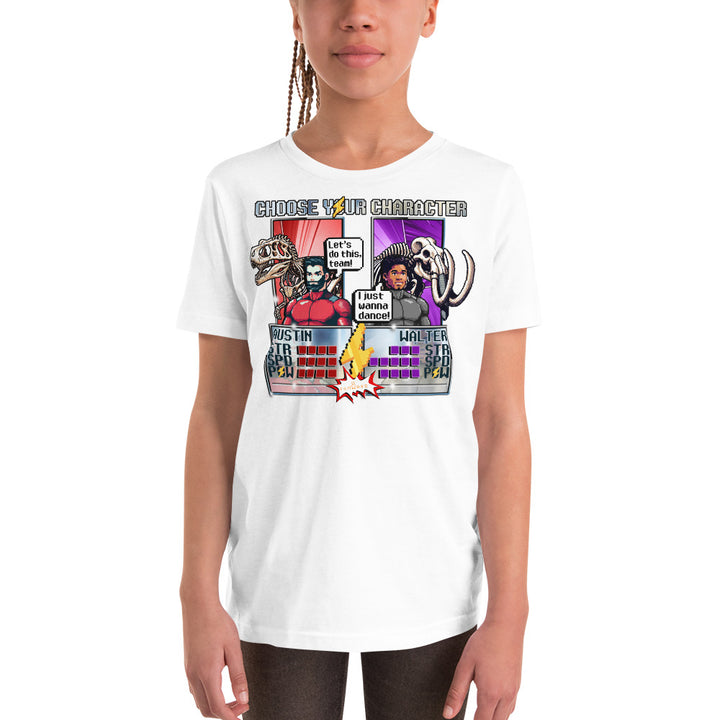 Walter & Austin's "16 Bit Choose Your Character" - Exclusive Youth Short Sleeve T-Shirt